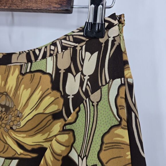 Loft Retro Floral Pattern Flowy Skirt 2 - Picture 2 of 5